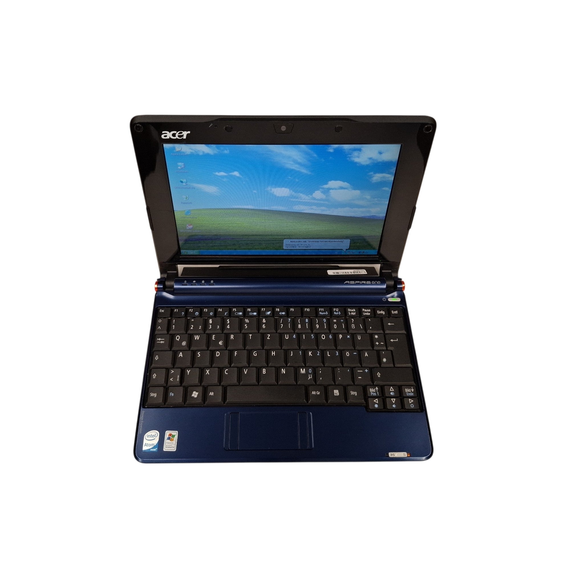 Windows XP Retro Laptop Acer Aspire One ZG5 Intel Atom 1,5GB RAM 120GB SSD Windows XP