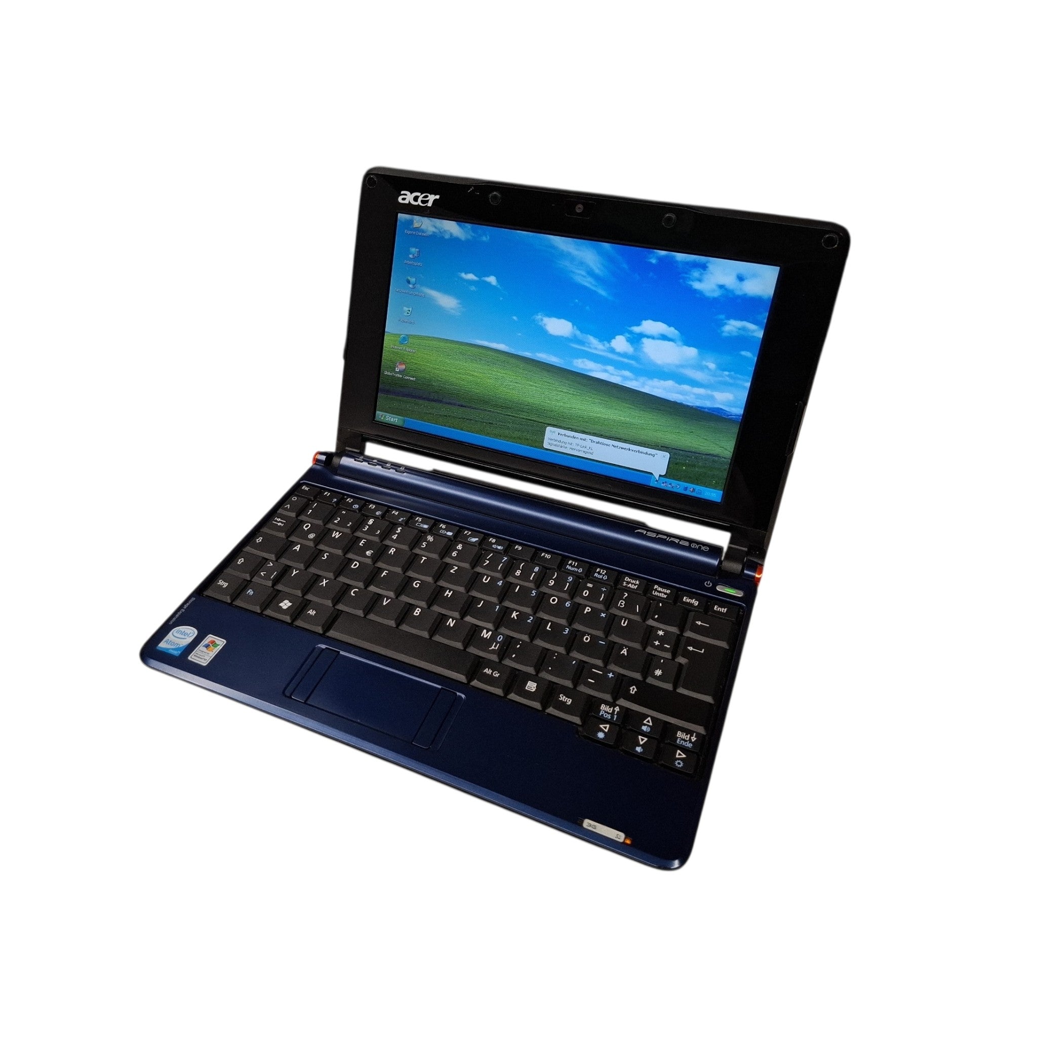 Windows XP Retro Laptop Acer Aspire One ZG5 Intel Atom 1,5GB RAM 120GB SSD Windows XP