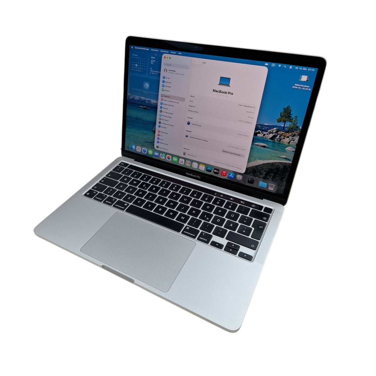 Apple MacBook Pro 13 A2338 Apple M1 16 GB RAM 1 TB SSD Retina macOS Tahoe