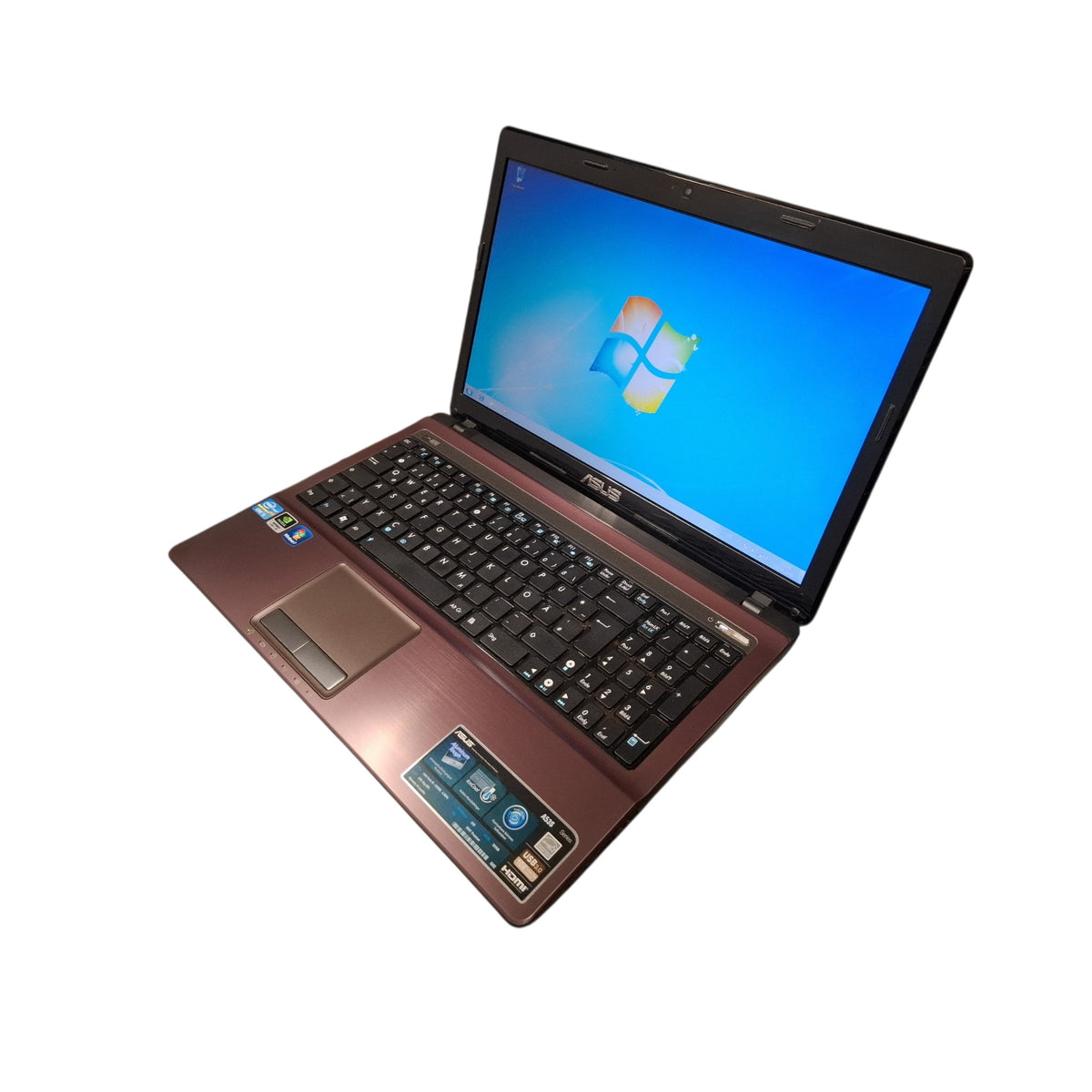 Retro Gaming Laptop ASUS A53S i5-2450M 4GB RAM 256GB SSD NVIDIA GeForce Windows 7