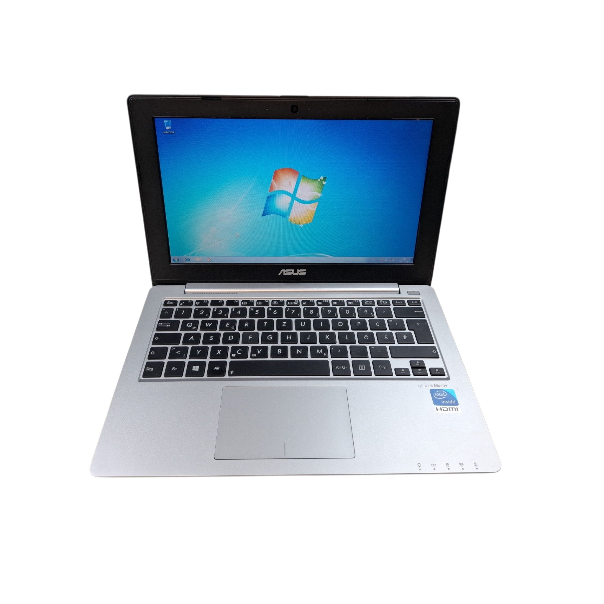 Windows 7 Retro Laptop 11,6 Zoll ASUS F201E Celeron 847 2 GB 120 GB SSD Win 7 Pro