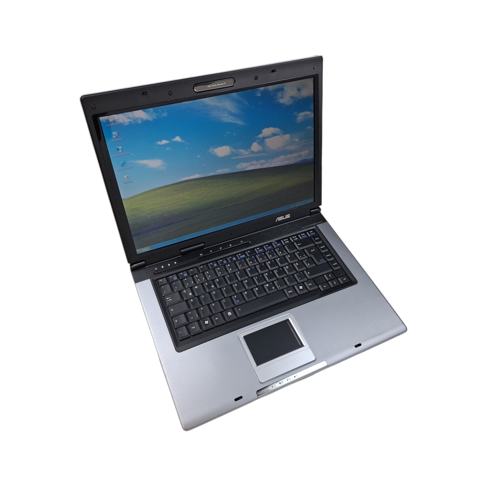 Retro Gaming Laptop Asus Pro50 Core Duo T5450 AMD RADEON HD 120 GB SSD Win XP Pro 32Bit