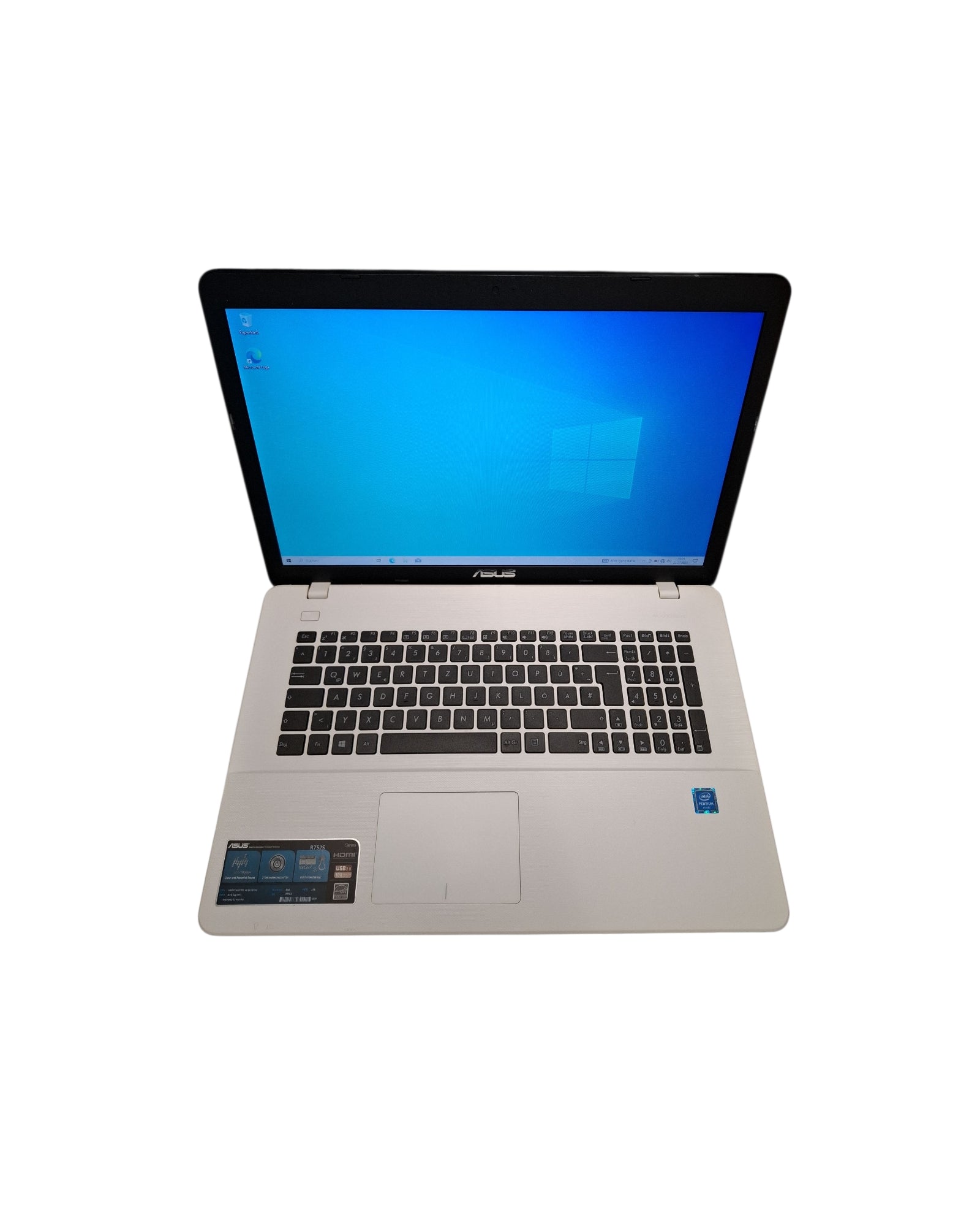 Laptop mit DVD 17 Zoll Asus R752S SSD