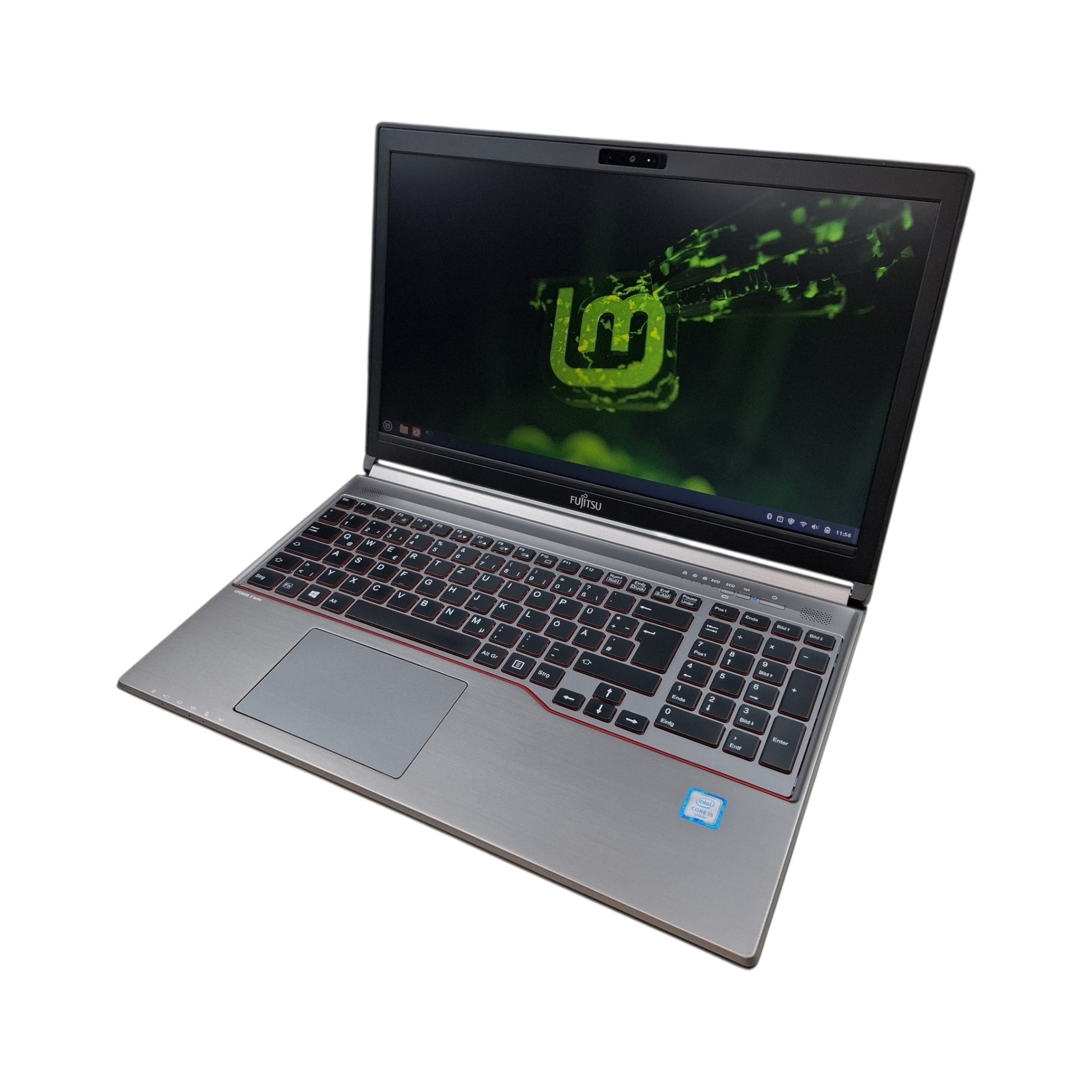 Linux LMDE 7 Gigi Laptop Fujitsu Lifebook E756 i5-6200U 8 GB 256 GB SSD LMDE 7 15 Zoll DVD