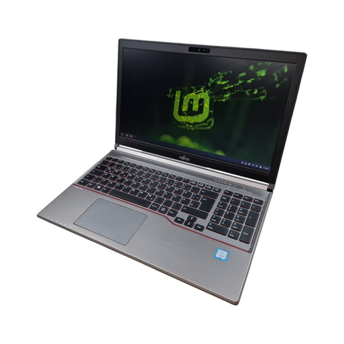 Linux LMDE 7 Gigi Laptop Fujitsu Lifebook E756 i5-6200U 8 GB 256 GB SSD LMDE 7 15 Zoll DVD