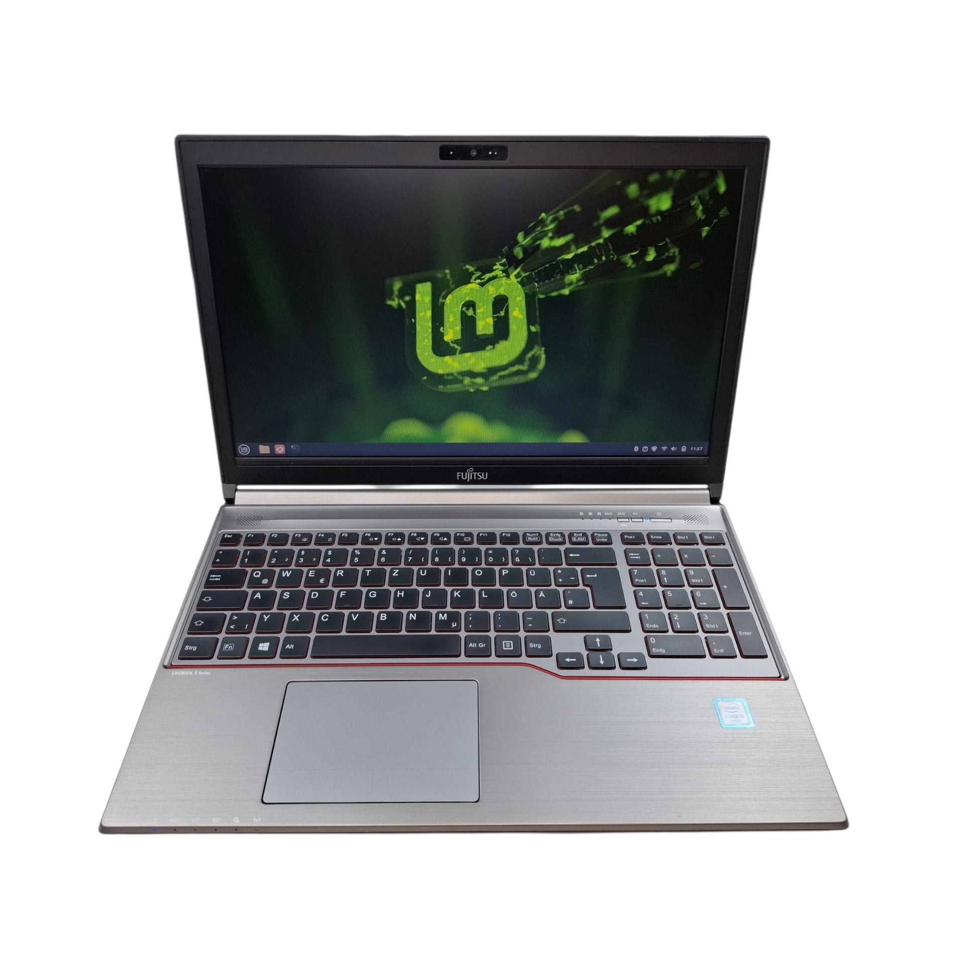 Linux LMDE 7 Gigi Laptop Fujitsu Lifebook E756 i5-6200U 8 GB 256 GB SSD LMDE 7 15 Zoll DVD