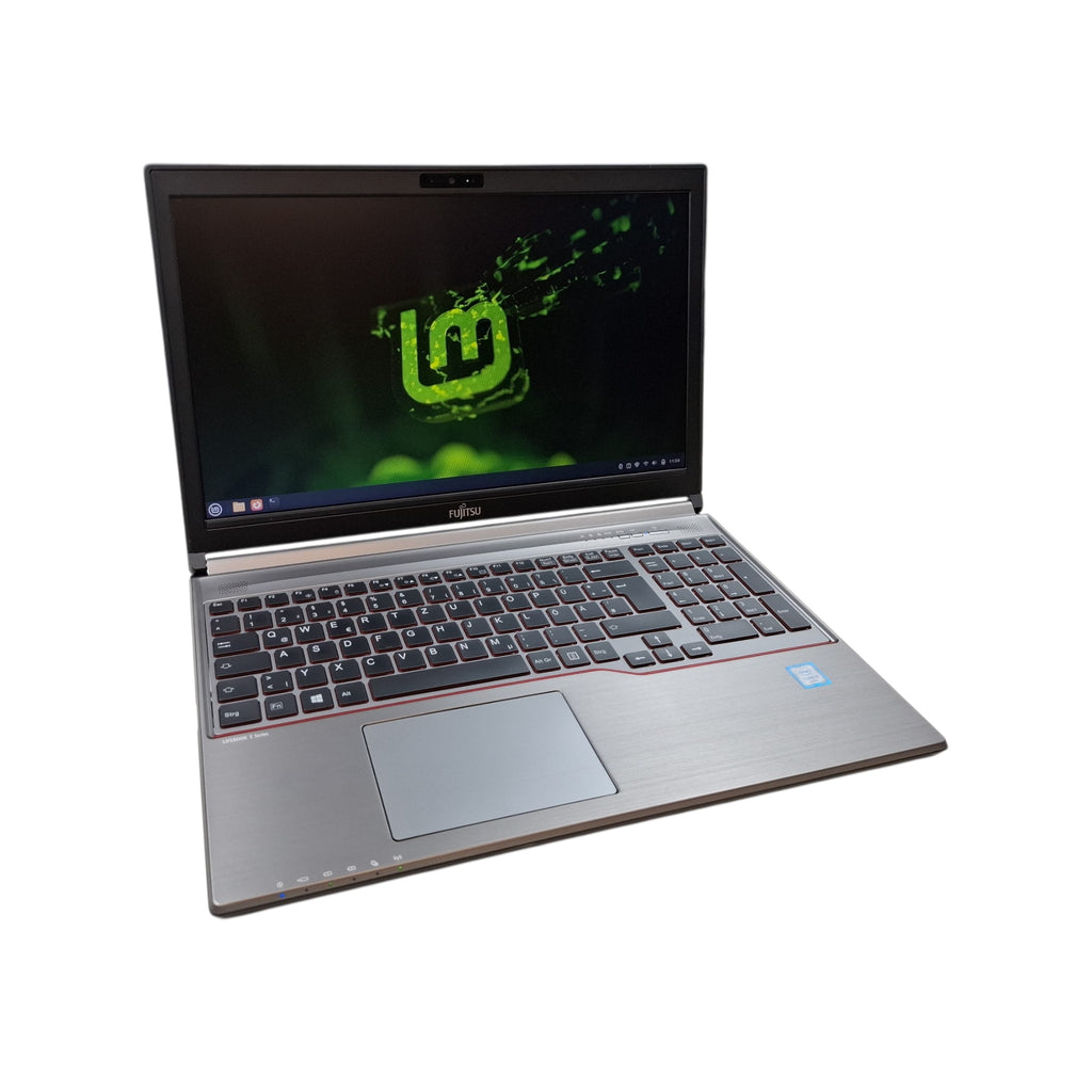 Linux LMDE 7 Gigi Laptop Fujitsu Lifebook E756 i5-6200U 8 GB 256 GB SSD LMDE 7 15 Zoll DVD