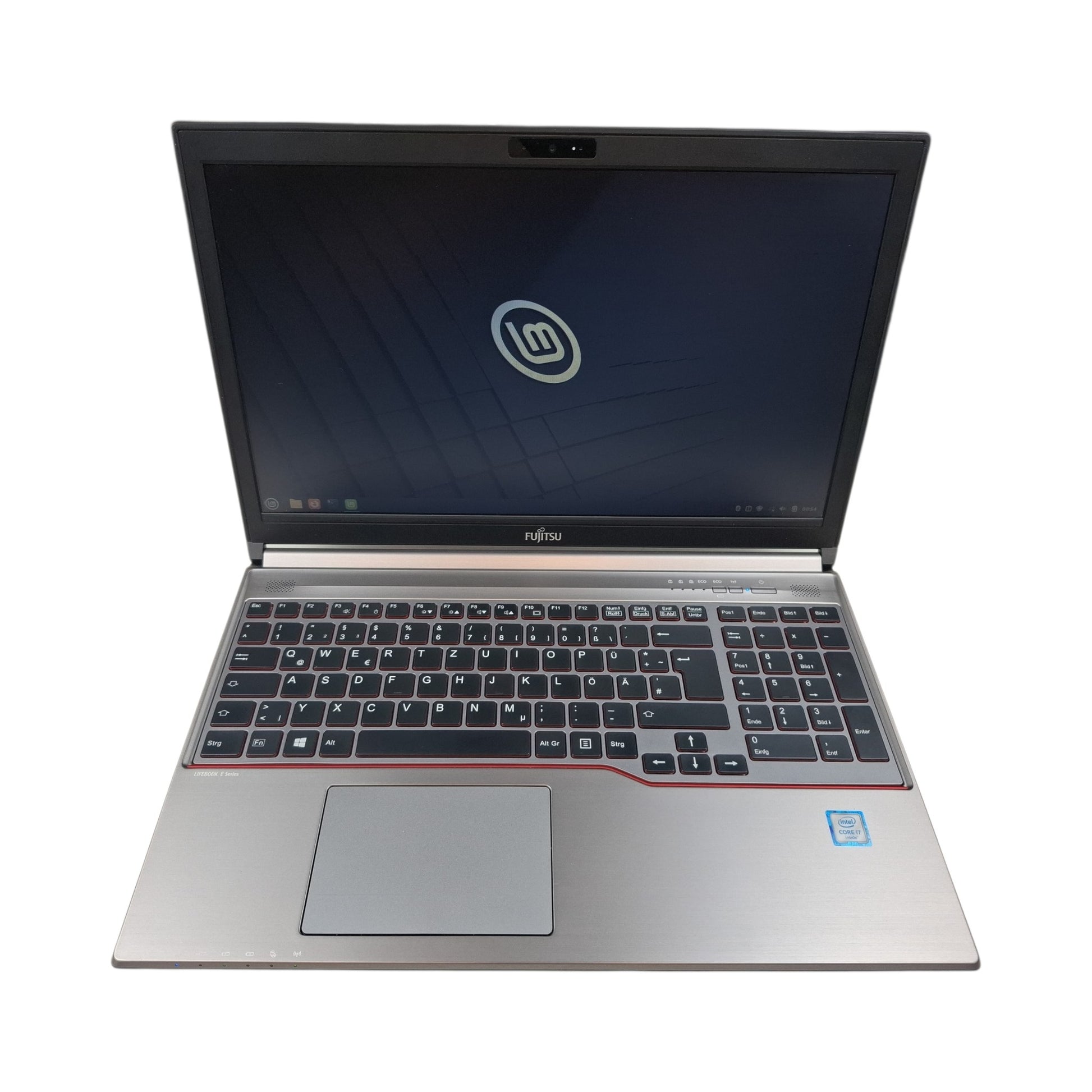 Linux Laptop mit DVD Fujitsu Lifebook E756 i7-6500U 16 GB DDR4 512 GB SSD Linux Mint
