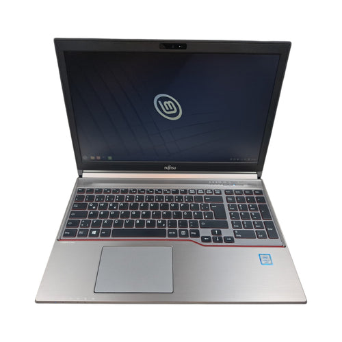 Linux Laptop mit DVD Fujitsu Lifebook E756 i7-6500U 16 GB DDR4 512 GB SSD Linux Mint