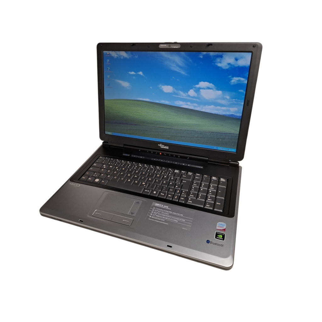 Retro Laptop Fujitsu Siemens Amilo Xi 2528 Core 2 Duo T9300 GeForce 8600M 3 GB RAM 250GB SSD 750GB HDD Windows XP