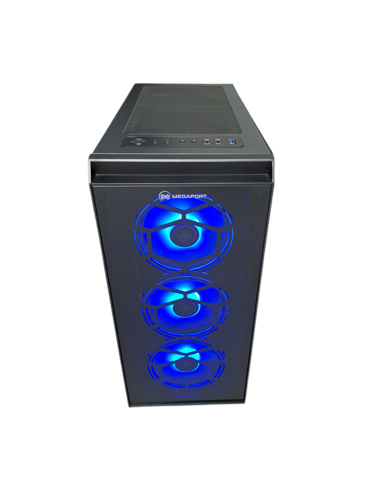 Gaming PC | AMD Ryzen 7 3700X | RTX 3070 ROG 8GB | 16GB RAM | 2.5TB Speicher | Win 11 Pro | Blaues LED-Design