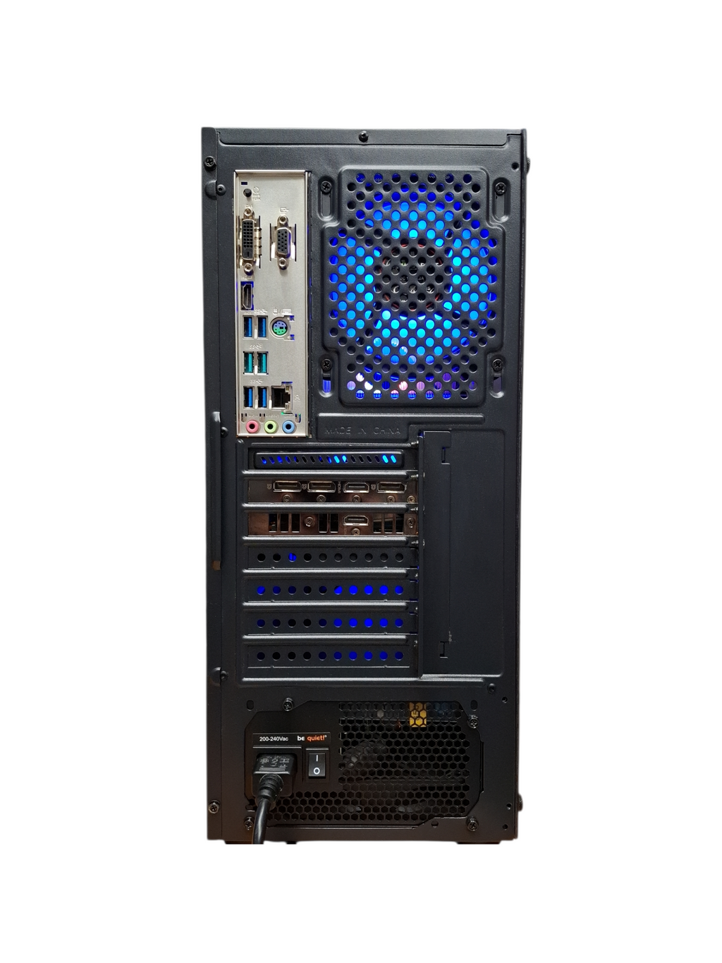 Gaming PC | AMD Ryzen 7 3700X | RTX 3070 ROG 8GB | 16GB RAM | 2.5TB Speicher | Win 11 Pro | Blaues LED-Design