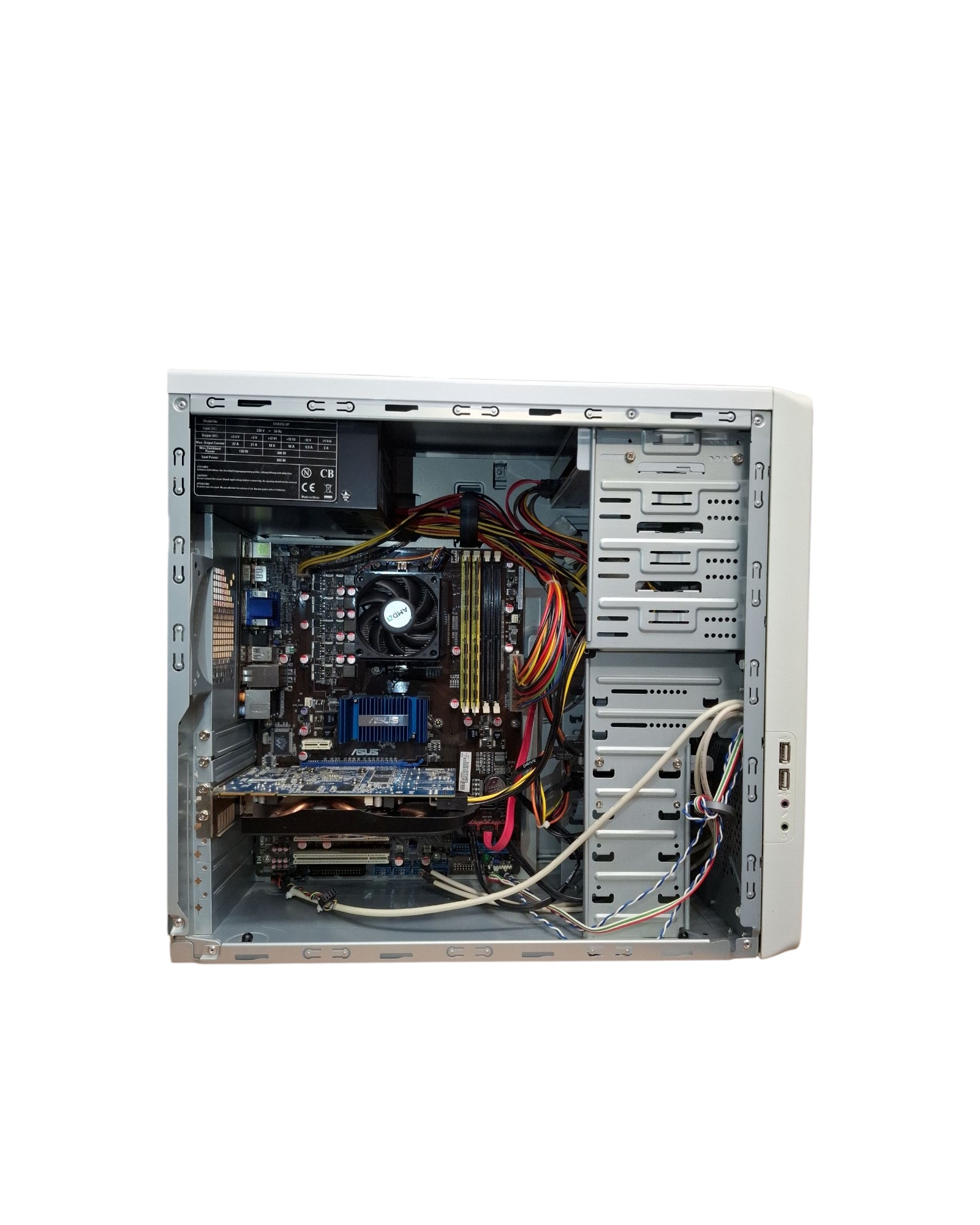 Windows XP Gaming PC Retro SSD Radeon HD 5770 Weiß