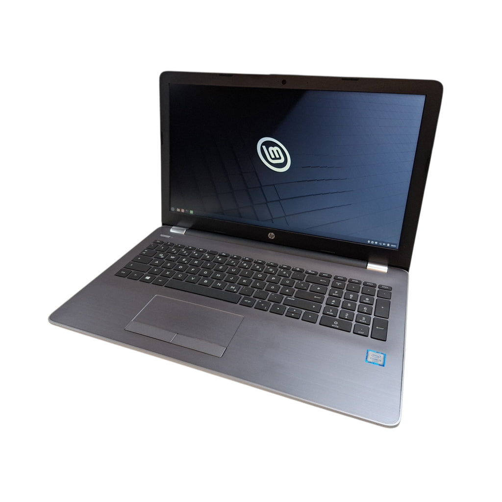 Linux Mint Laptop mit DVD HP 250 G6 i3-6006U 8 GB 256 GB SSD Full-HD
