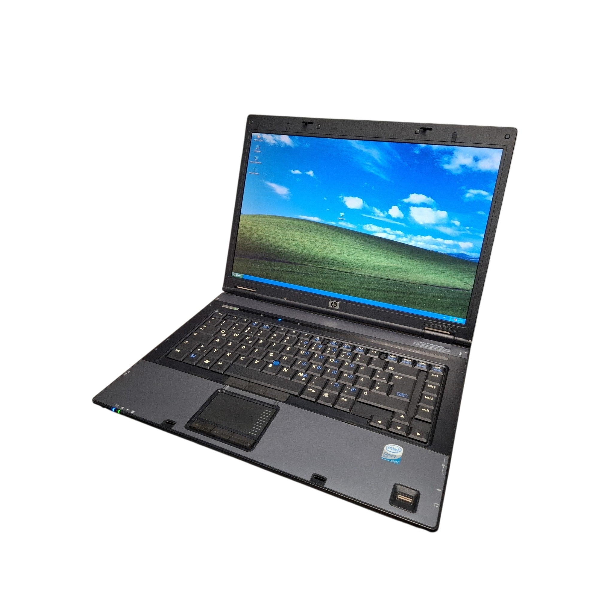 Win XP Retro Laptop HP Compaq 8510p 15,4" Core 2 Duo 4GB RAM 120GB SSD Windows XP Pro