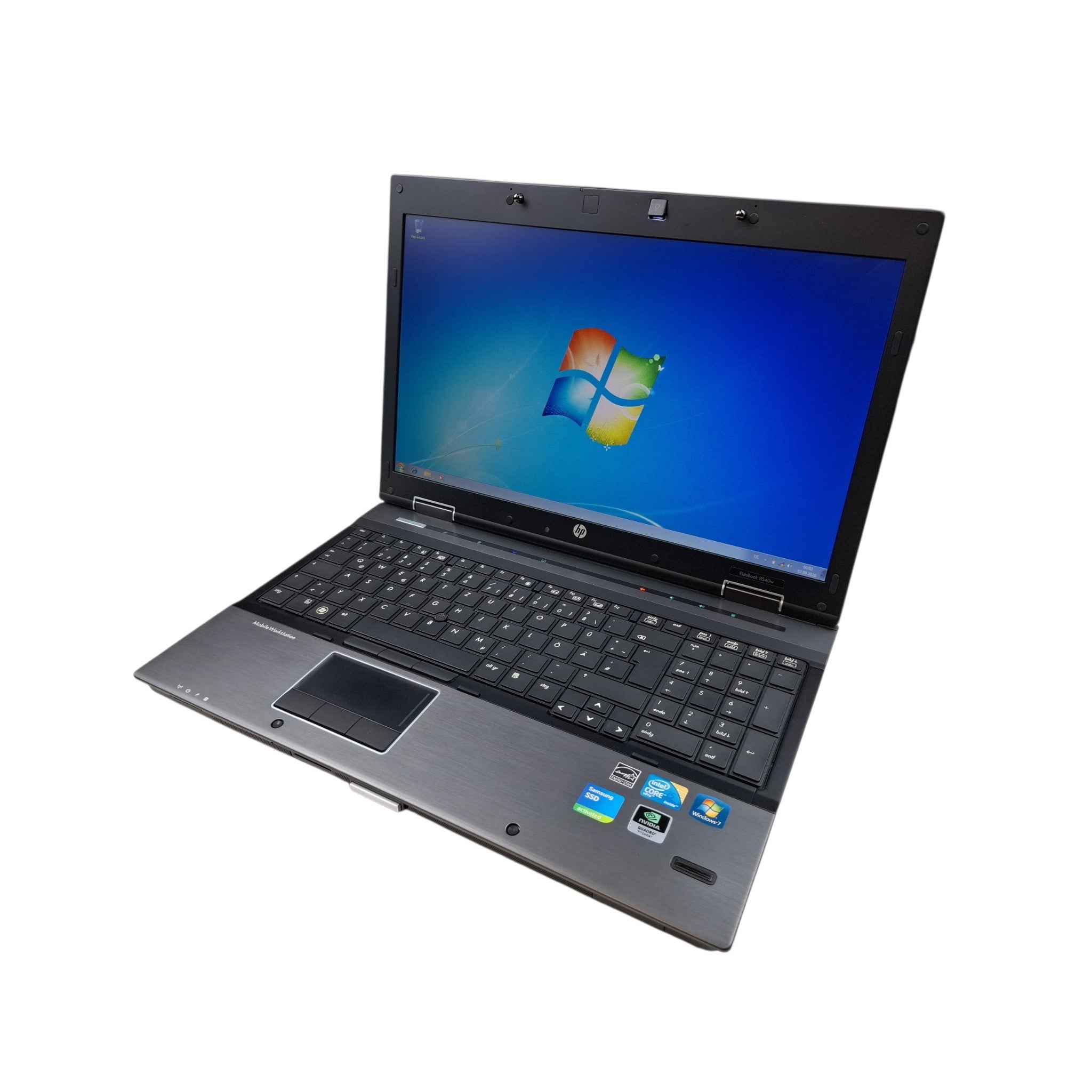 Retro Laptop HP EliteBook 8540w Mobile Workstation i5-M520 8 GB 480 GB SSD Win 7 Pro