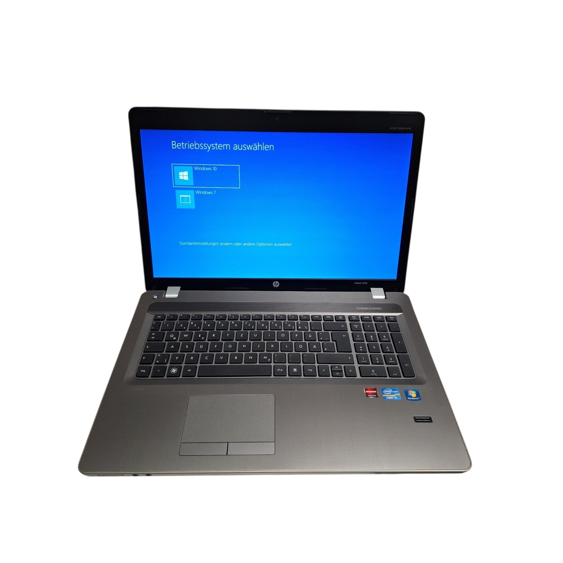 Dual-Boot Laptop Retro HP ProBook 4730s 17 Zoll i5-2430M 500GB SSD Windows 7/ Windows 10