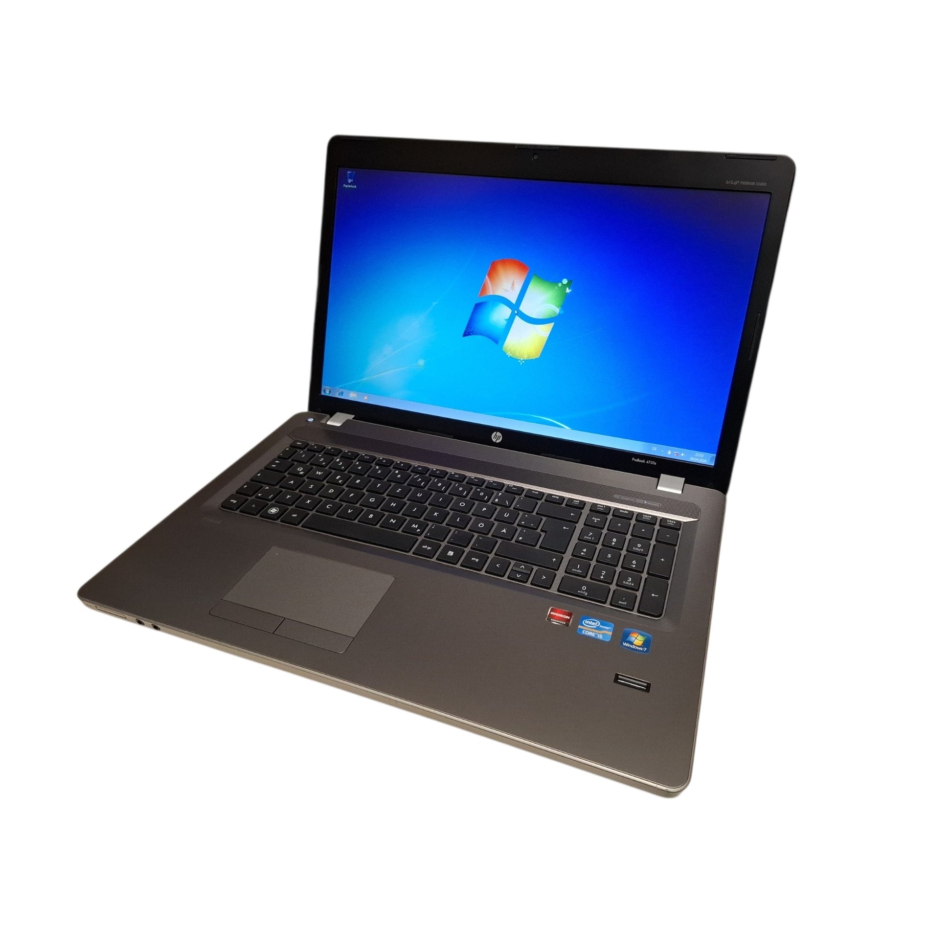 Dual-Boot Laptop Retro HP ProBook 4730s 17 Zoll i5-2430M 500GB SSD Windows 7/ Windows 10