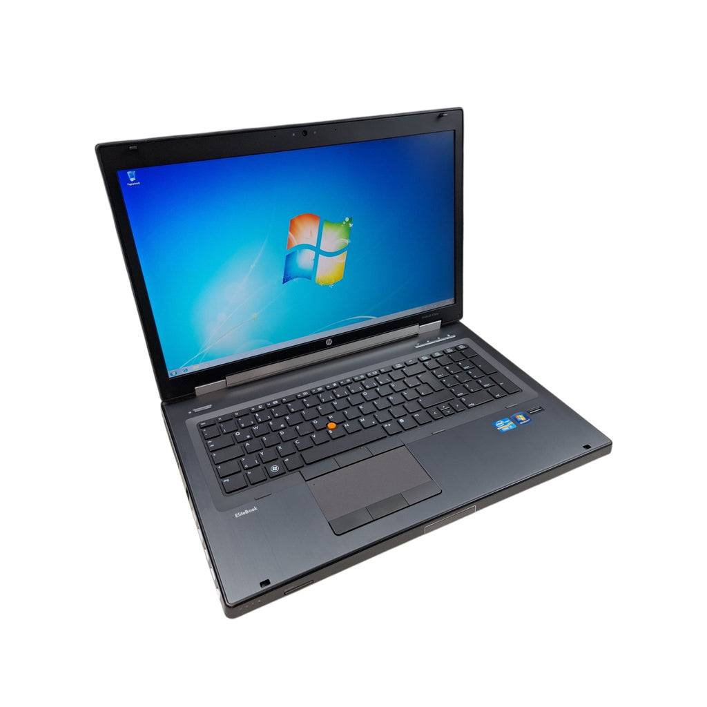 Retro Laptop 17 Zoll Win 7 Win 10 HP EliteBook 8760w Mobile Workstation i5-2540M 16 GB Dual-Boot DVD