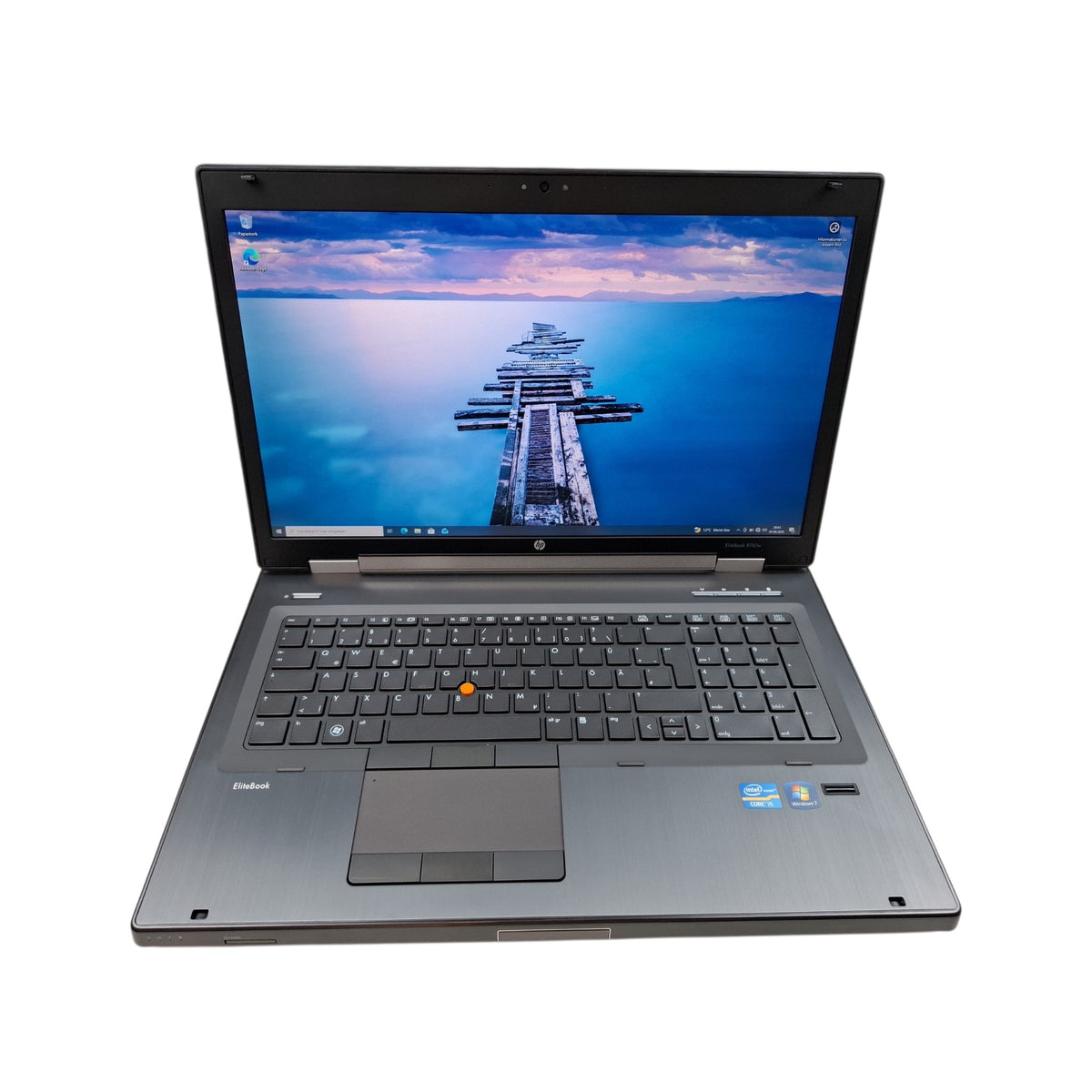 Retro Laptop 17 Zoll Win 7 Win 10 HP EliteBook 8760w Mobile Workstation i5-2540M 16 GB Dual-Boot DVD
