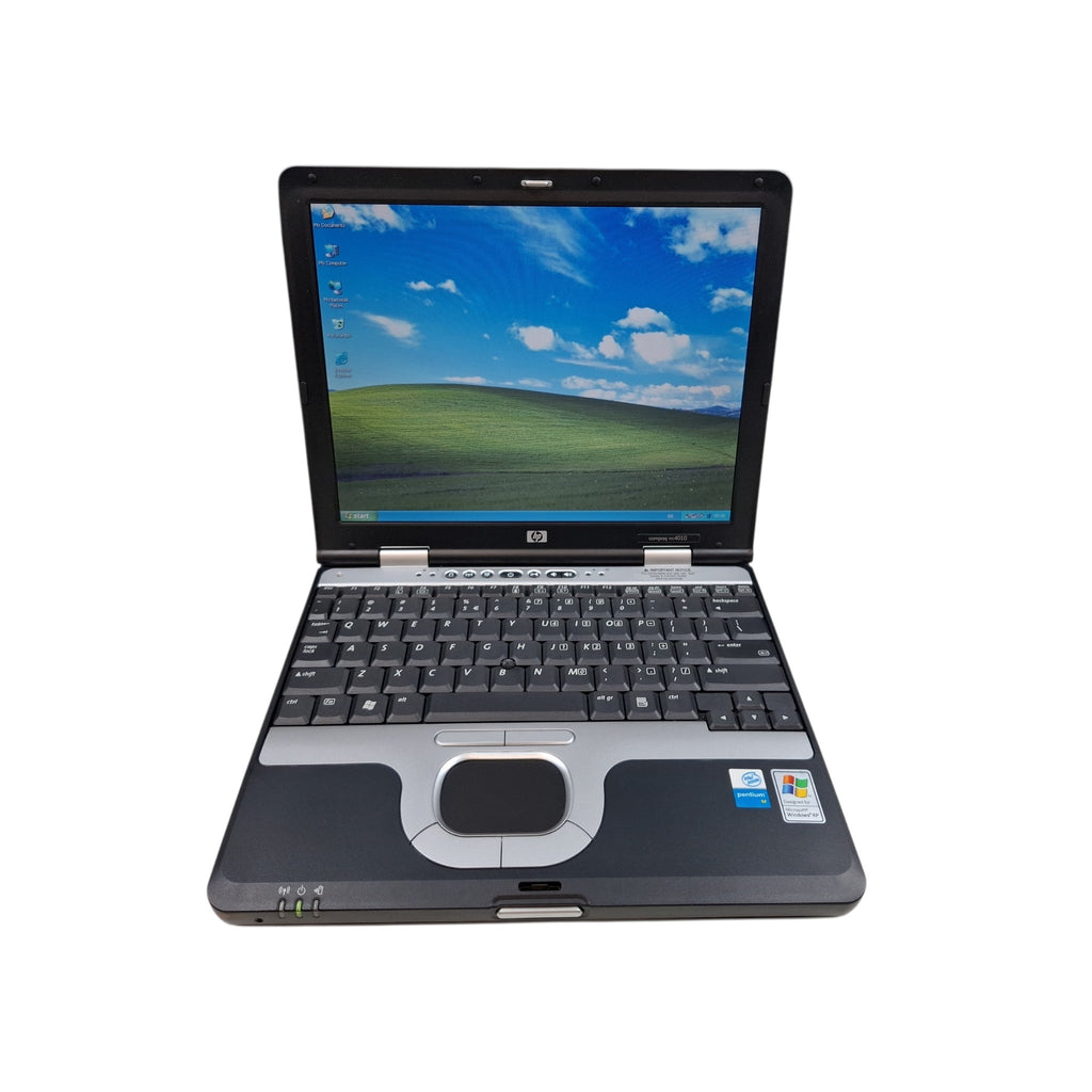 Retro Laptop HP Compaq nc4010 Pentium M 1600 MHz 1024 MB RAM 128 GB SSD Win XP