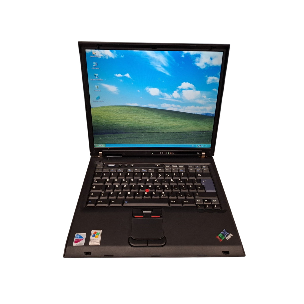 Windows XP Laptop Retro IBM ThinkPad T42 Intel Pentium M Windows XP Pro SP3