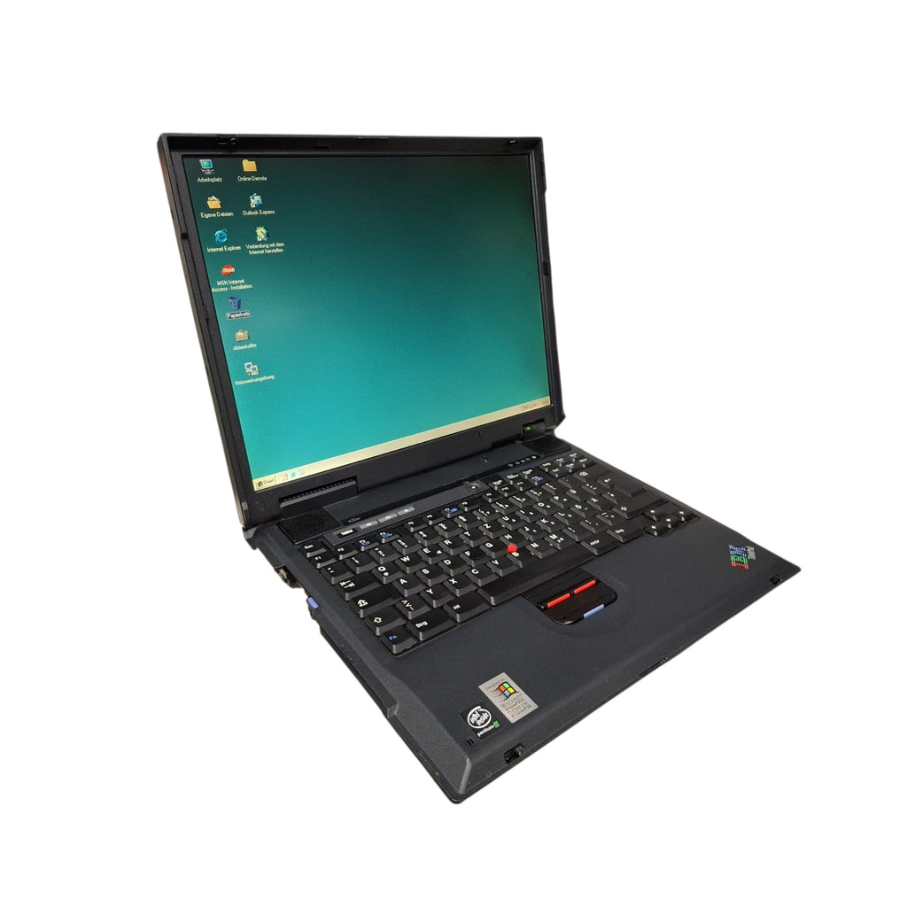Retro Laptop Win 98 IBM ThinkPad A22m 15" PIII 850MHz 256MB RAM 20GB HDD Windows 98