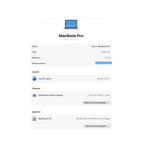 Apple MacBook Pro 13 A2338 Apple M1 16 GB RAM 1 TB SSD Retina macOS Tahoe