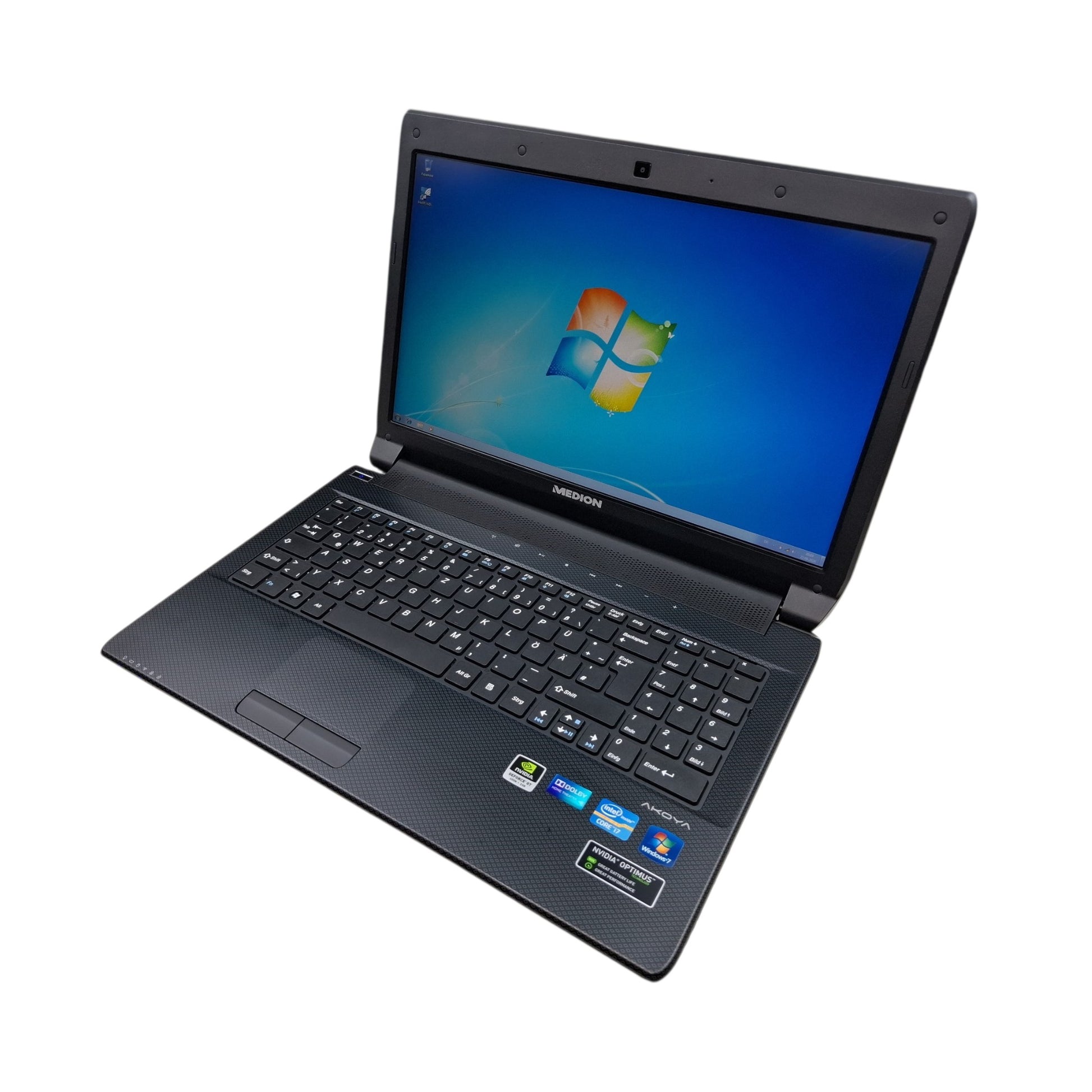 Retro Gaming Laptop Medion Akoya P6815 i7-3610QM GeForce GT Blu-Ray 8 GB 480 GB SSD Win 7 Dual Boot