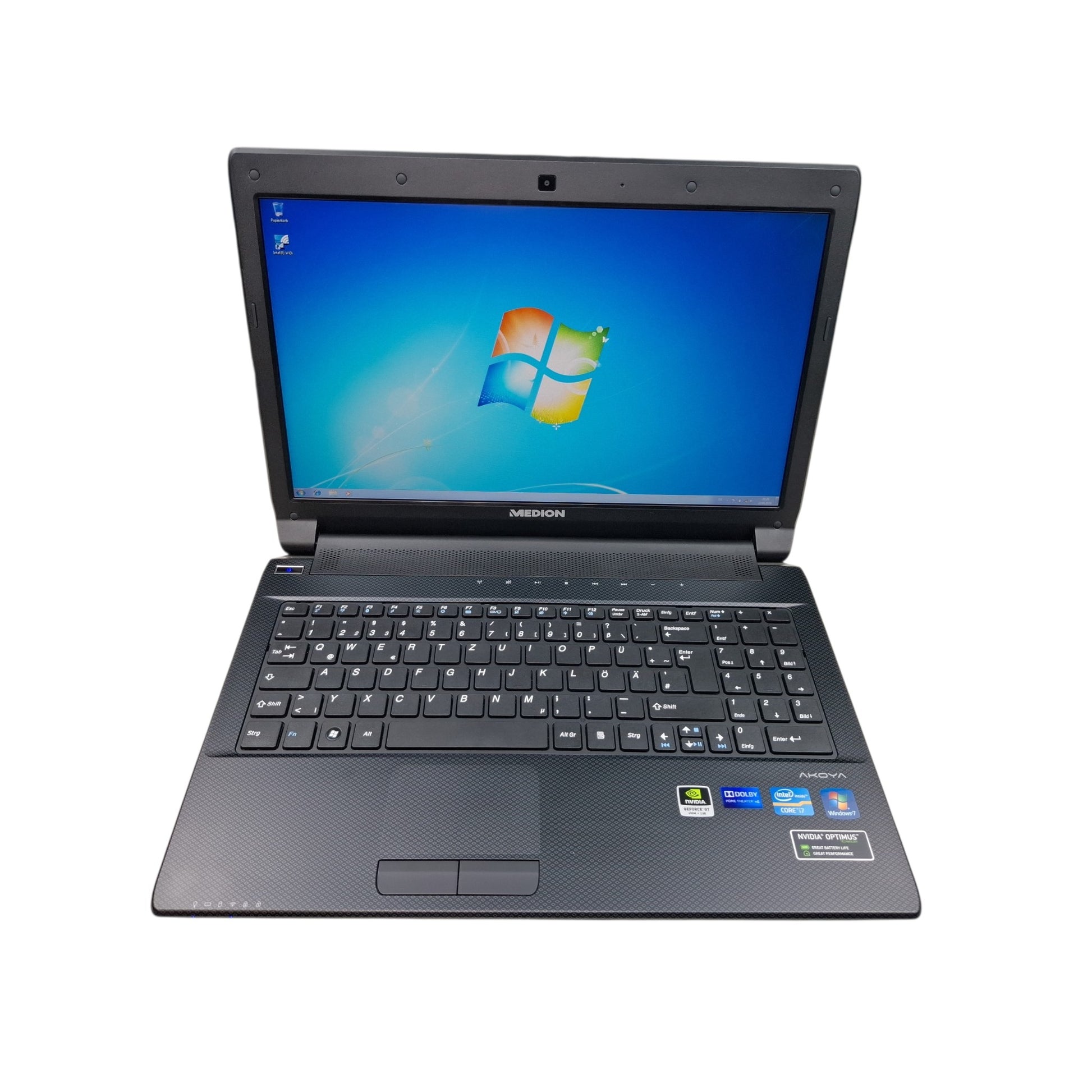 Retro Gaming Laptop Medion Akoya P6815 i7-3610QM GeForce GT Blu-Ray 8 GB 480 GB SSD Win 7 Dual Boot
