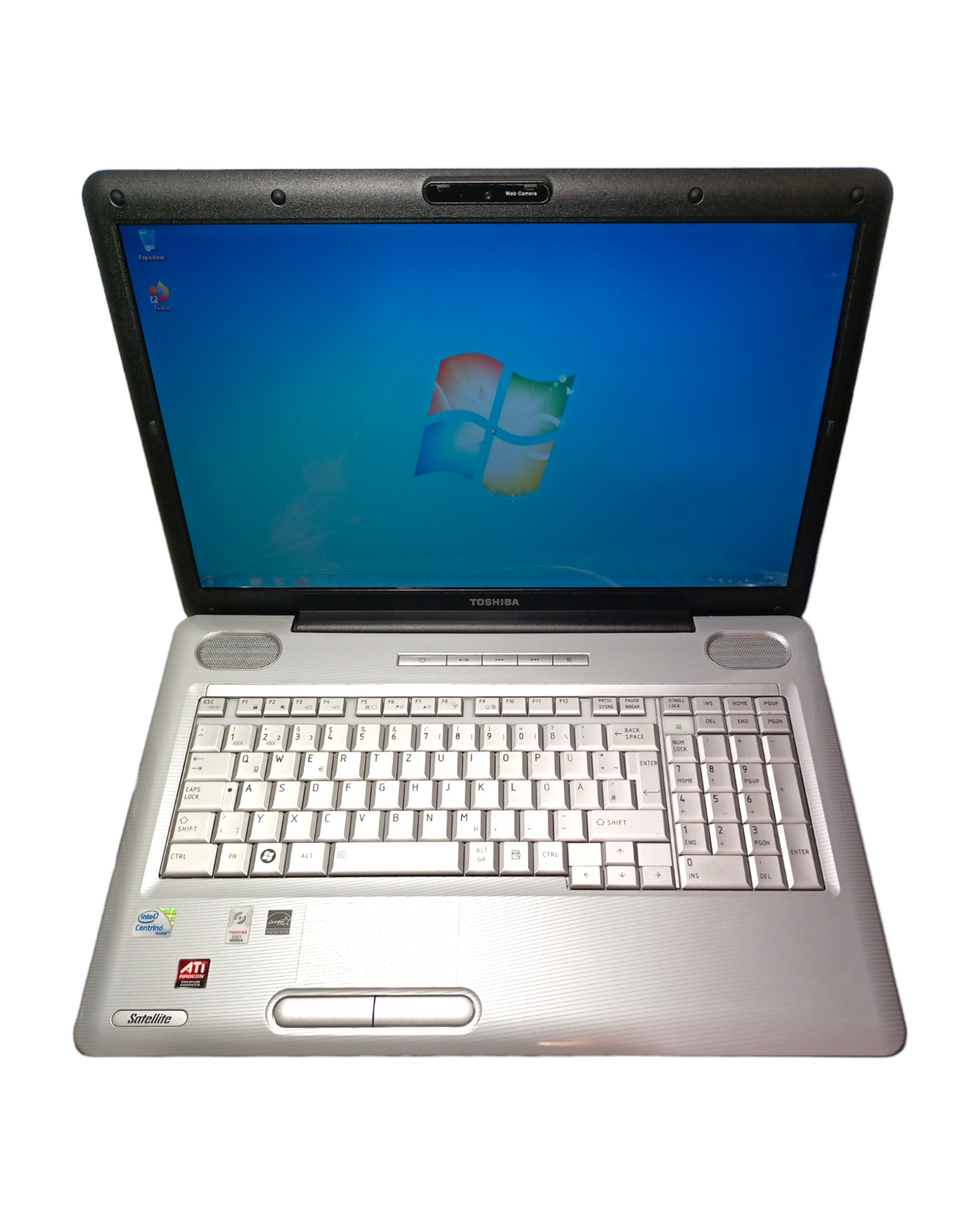 Laptop Win 7 Toshiba L550-11J SSD 17 Zoll refurbished