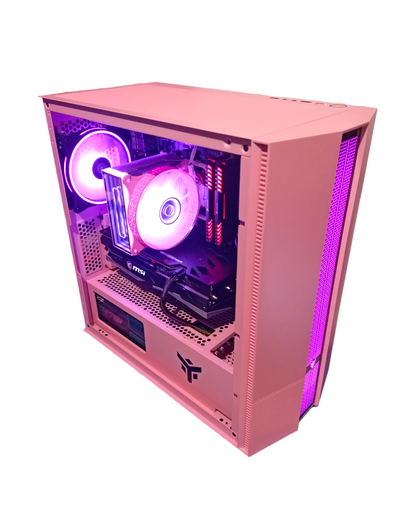 Gaming Pc in Pink mit RX 6650 XT und i5 10600 M2 NVMe