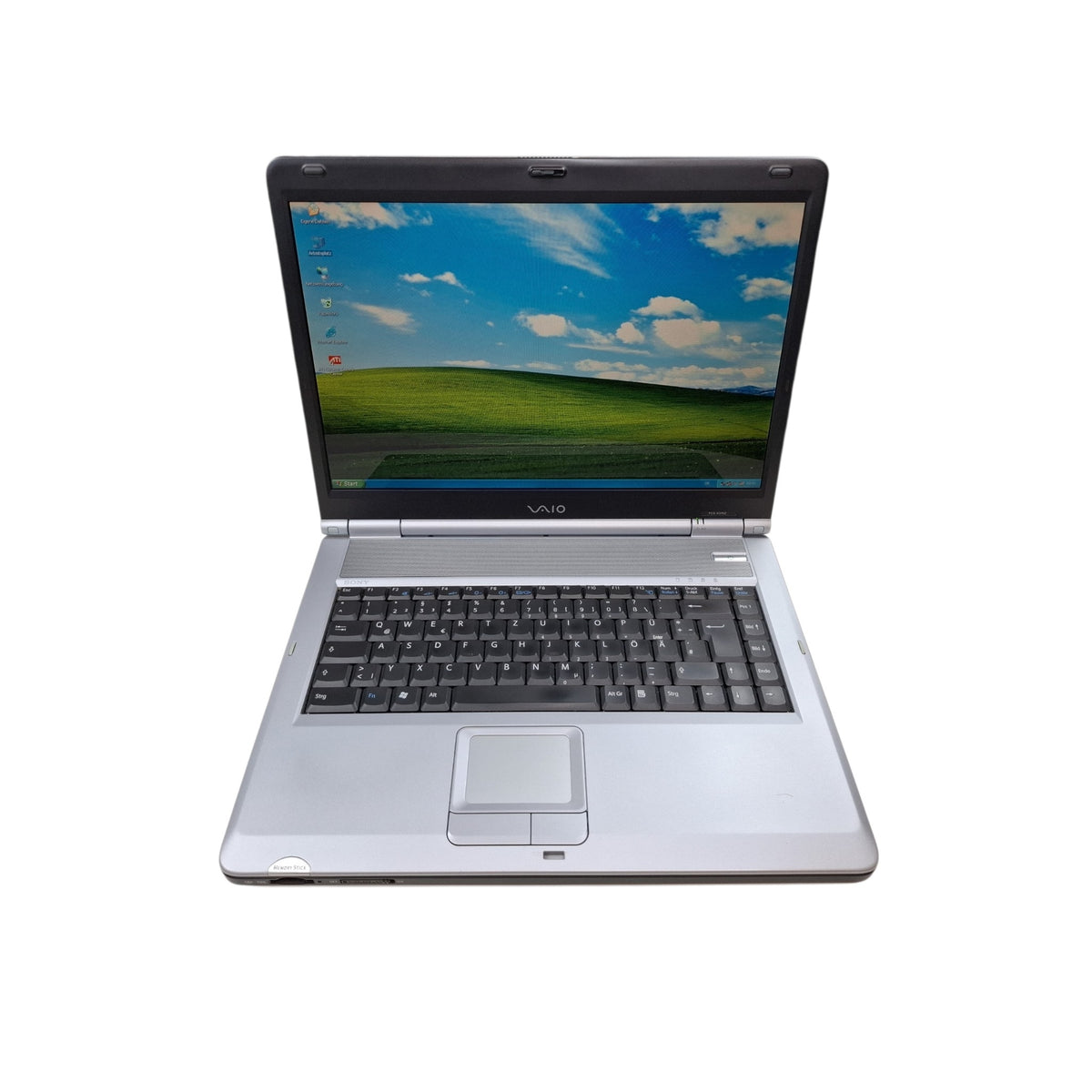 Retro Laptop Sony Vaio PCG-K215Z Pentium 4 768 MB 128 GB SSD ATI Radeon Windows XP