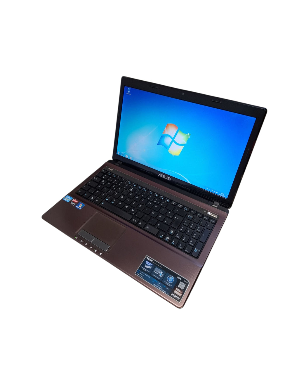 Windows 7 Laptop Retro Gaming Asus A53S Core I7 SSD 2GB Grafik