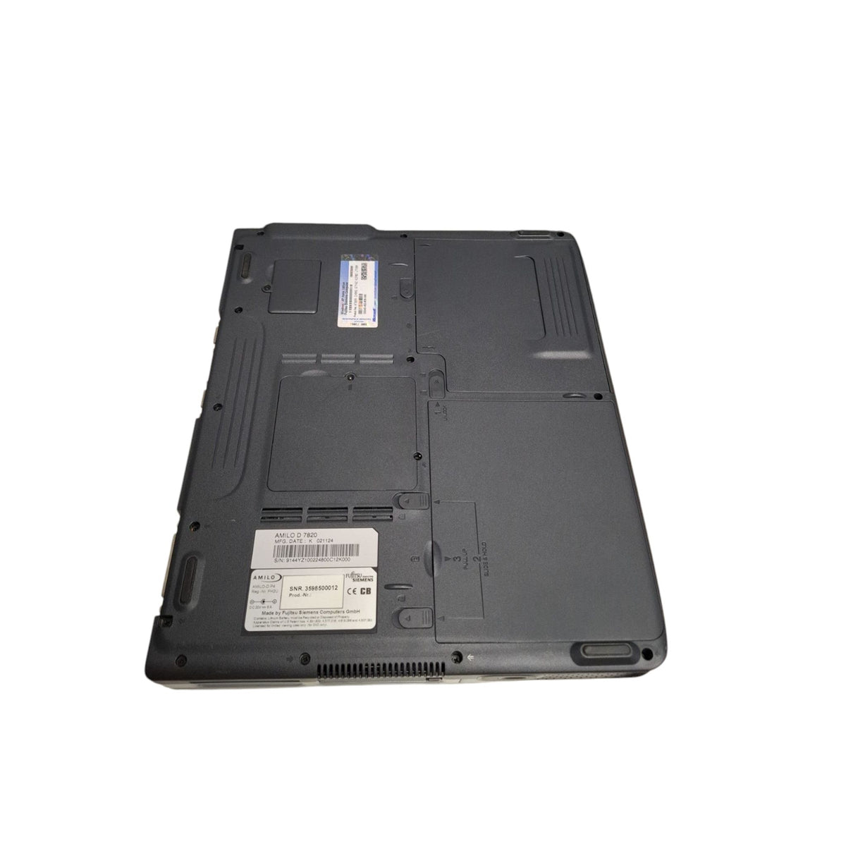 Retro Laptop Fujitsu Siemens Amilo D 7820 Pentium 4 2.60GHz 1GB RAM Win XP Home SP2 32Bit