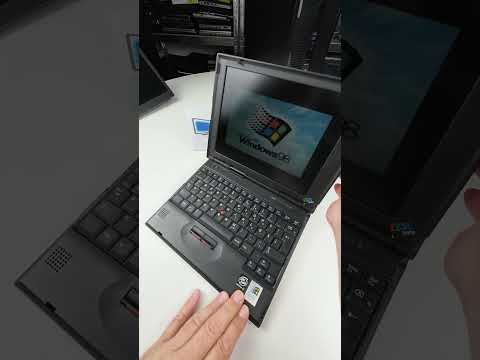 Win 98 Retro Laptop IBM ThinkPad 240X Pentium 3 500MHz 192MB RAM 32GB SSD Windows 98